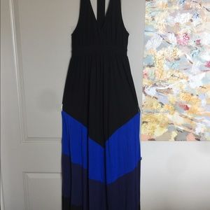INC Blue/Black Casual Summer Dress